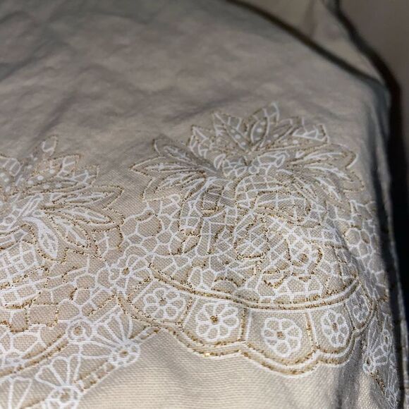 Classic elements 100% cotton embroidered pull on capri pants sz L 14/16 - Picture 3 of 10